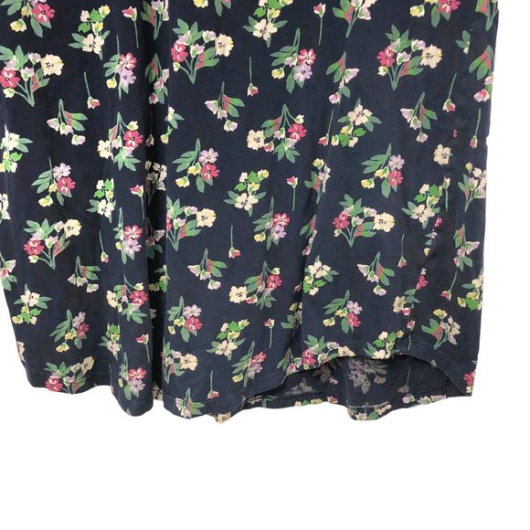 Sleep Well Navy Floral Round Neck Short Sleeve Nightshirt Size 8 - Picture 6 of 6